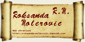 Roksanda Molerović vizit kartica